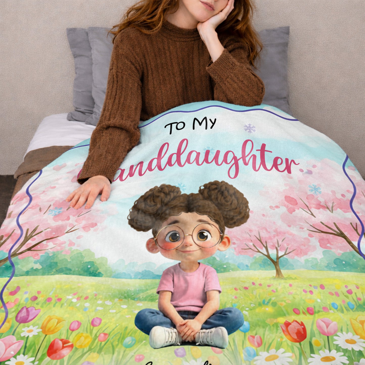 To My Granddaughter, Always Remember You Are Loved, Flowers And Trees