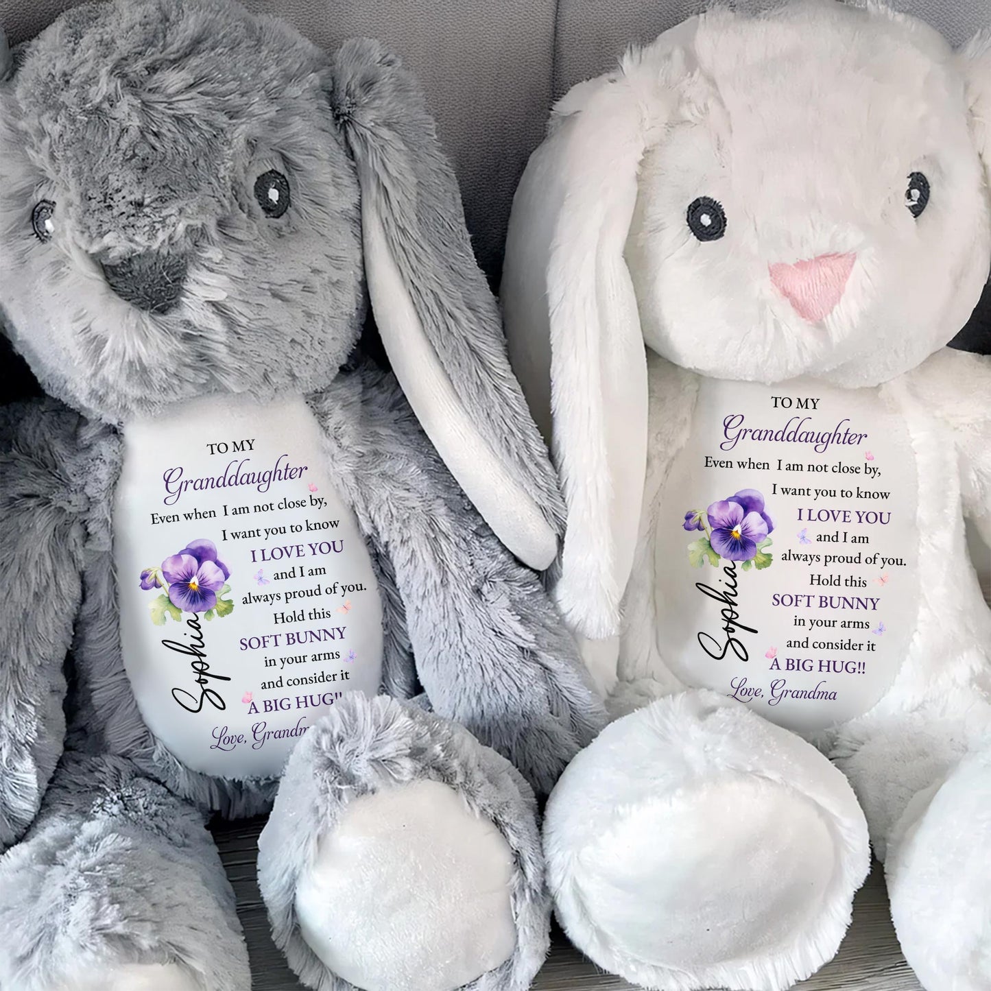 To My Granddaughter, Soft Bunny in Your Arms
