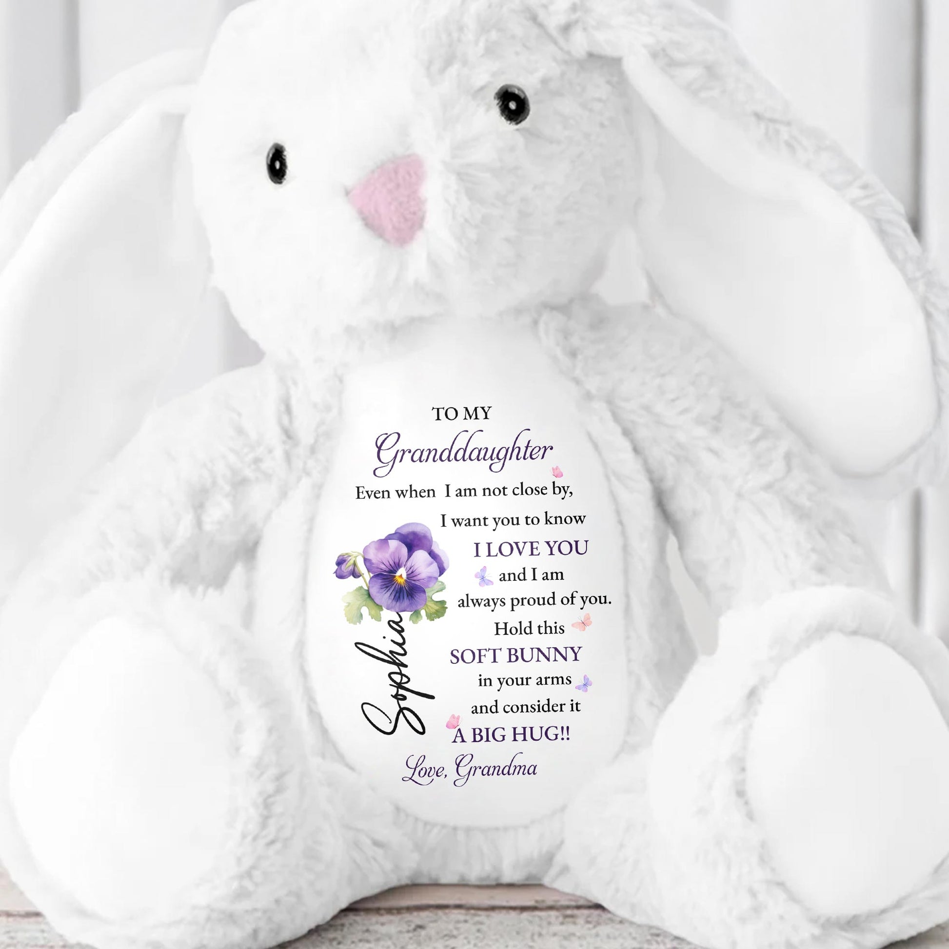 To My Granddaughter, Soft Bunny in Your Arms