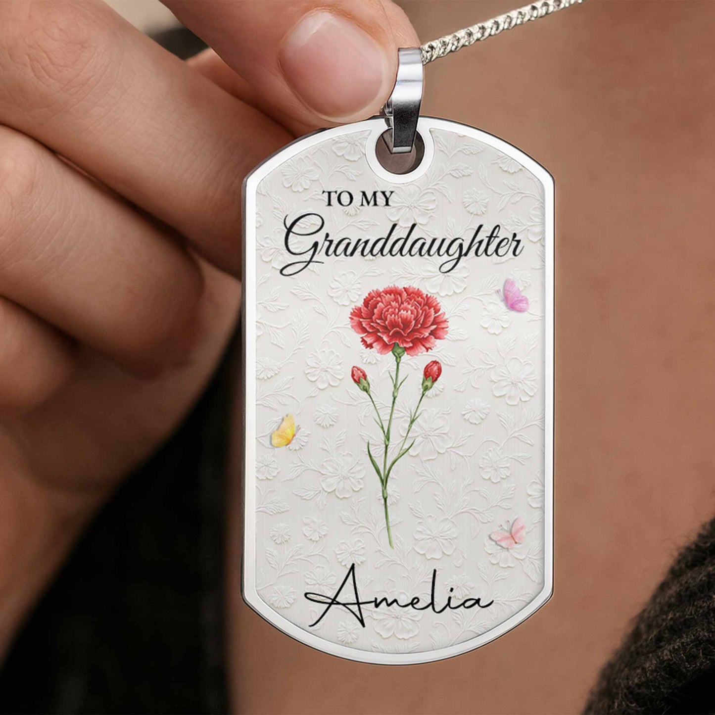 To My Granddaughter Once Upon A Time Flower Butterfly