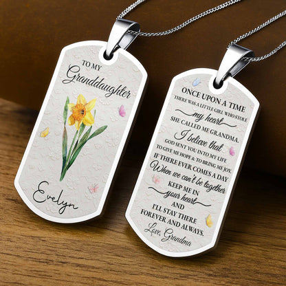 To My Granddaughter Once Upon A Time Flower Butterfly