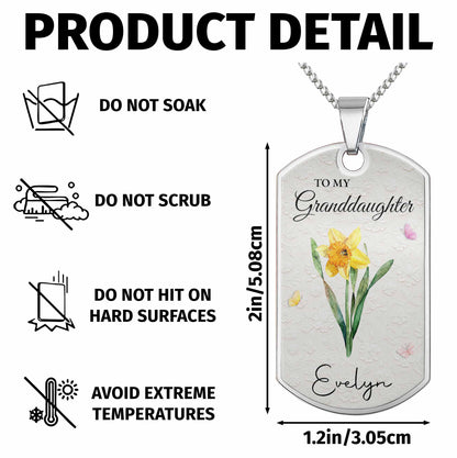 To My Granddaughter Once Upon A Time Flower Butterfly