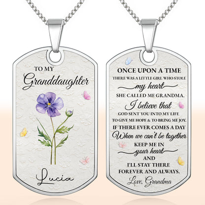 To My Granddaughter Once Upon A Time Flower Butterfly