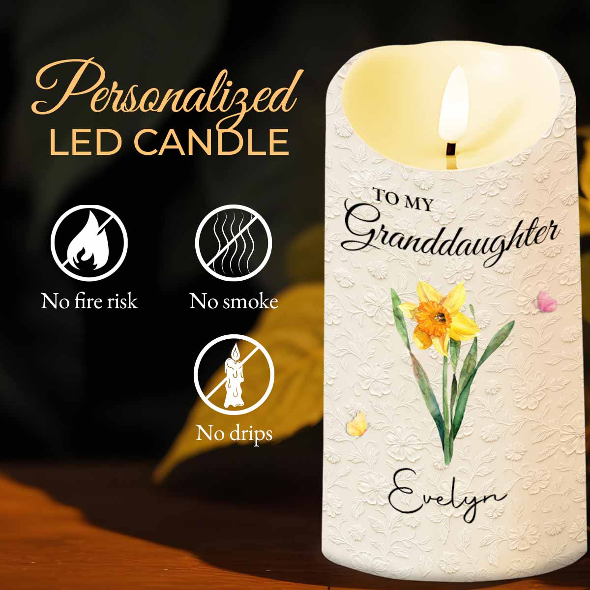 To My Granddaughter Once Upon A Time Purple Flower And Butterflies