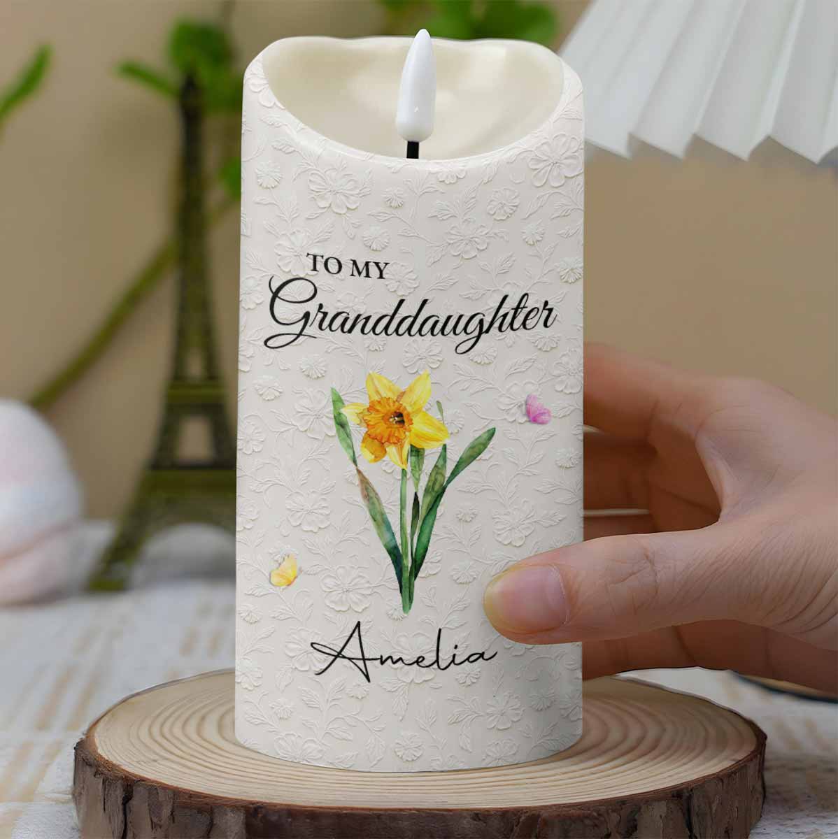 To My Granddaughter Never Forget That I Love You Flowers