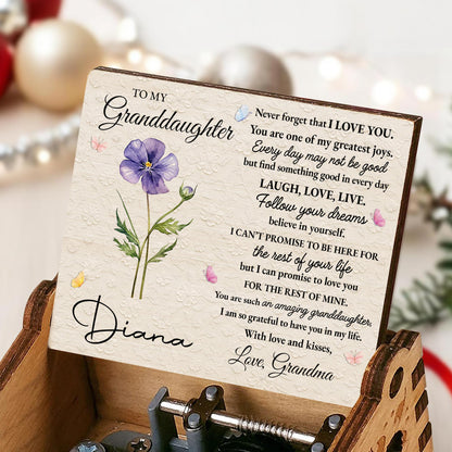 To My Granddaughter, Never Forget That I Love You