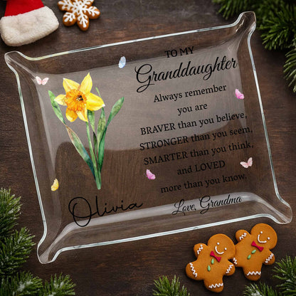 To My Granddaughter, Always Remember, Flowers and Butterflies