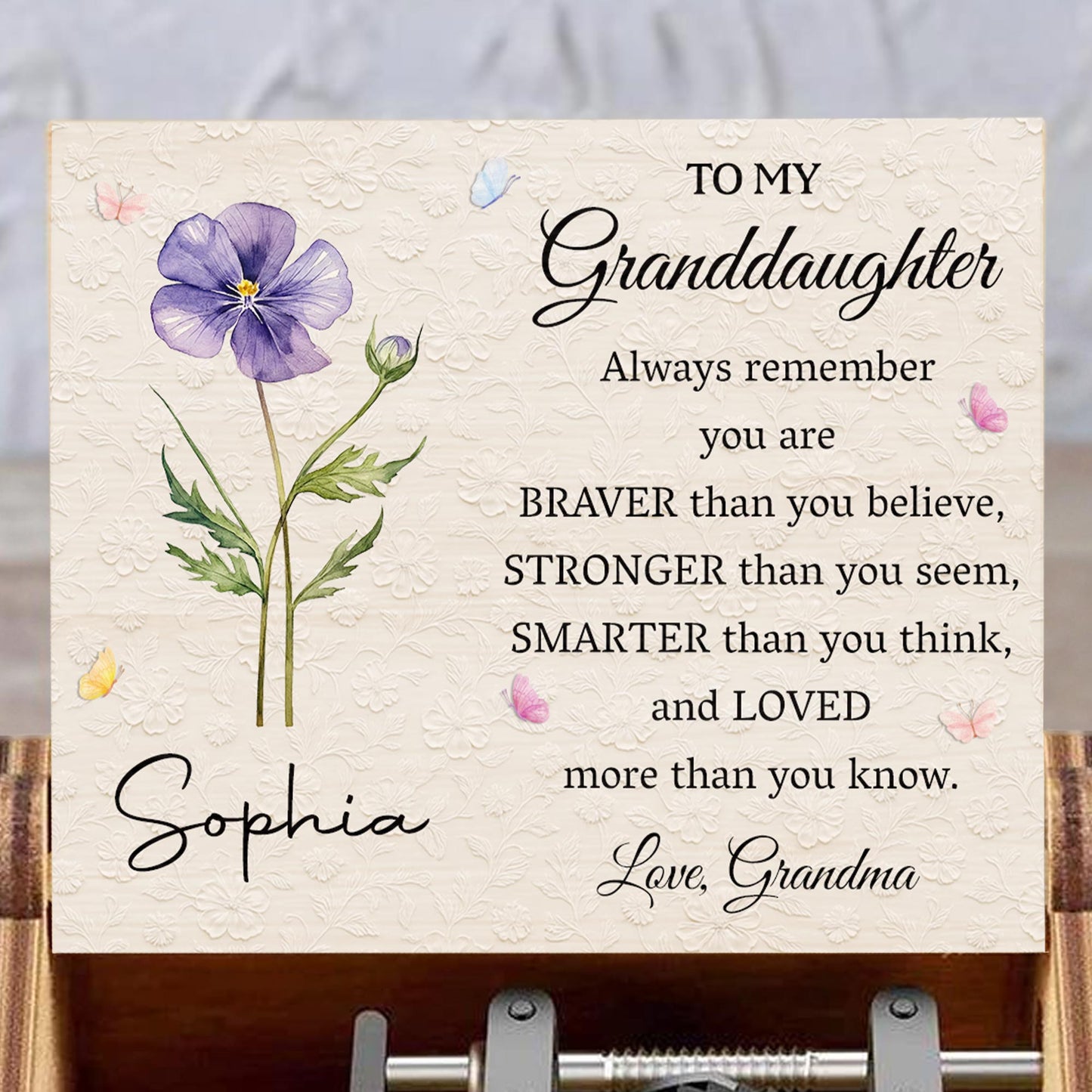 To My Granddaughter, Always Remember You Are Loved