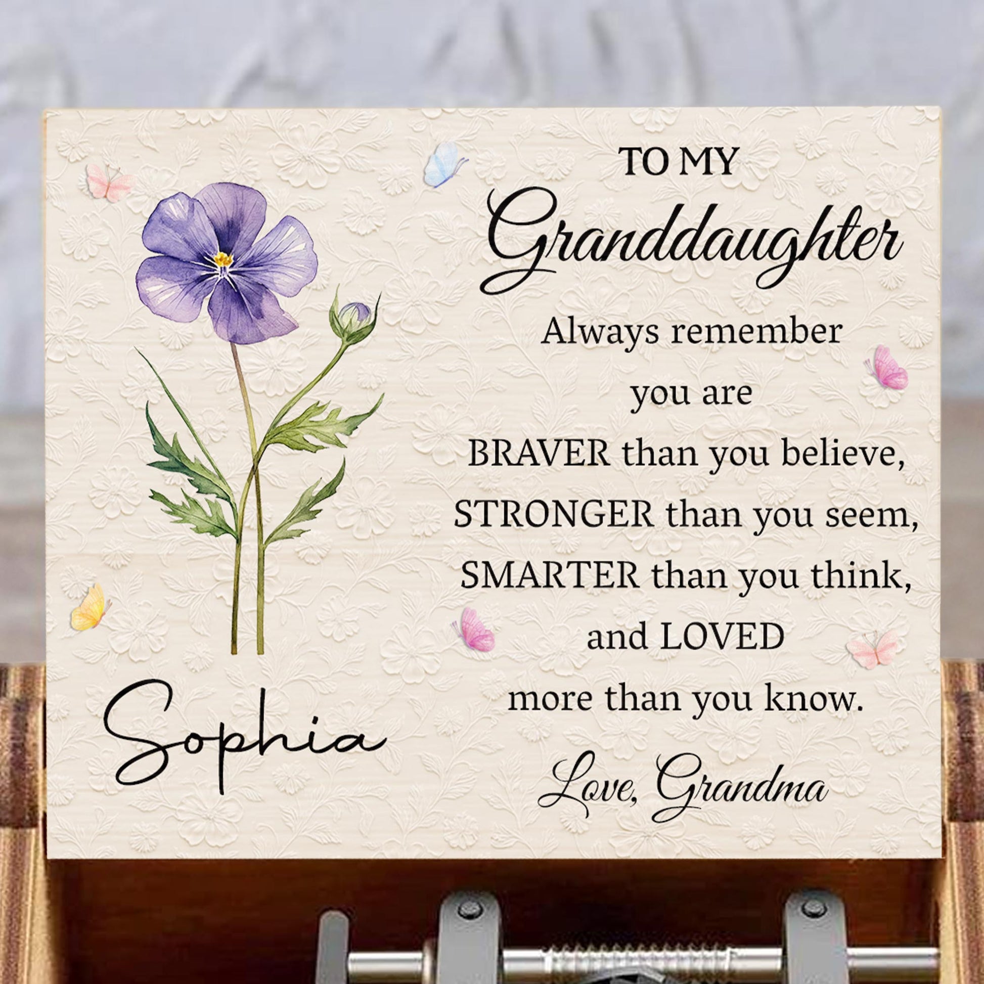 To My Granddaughter, Always Remember You Are Loved
