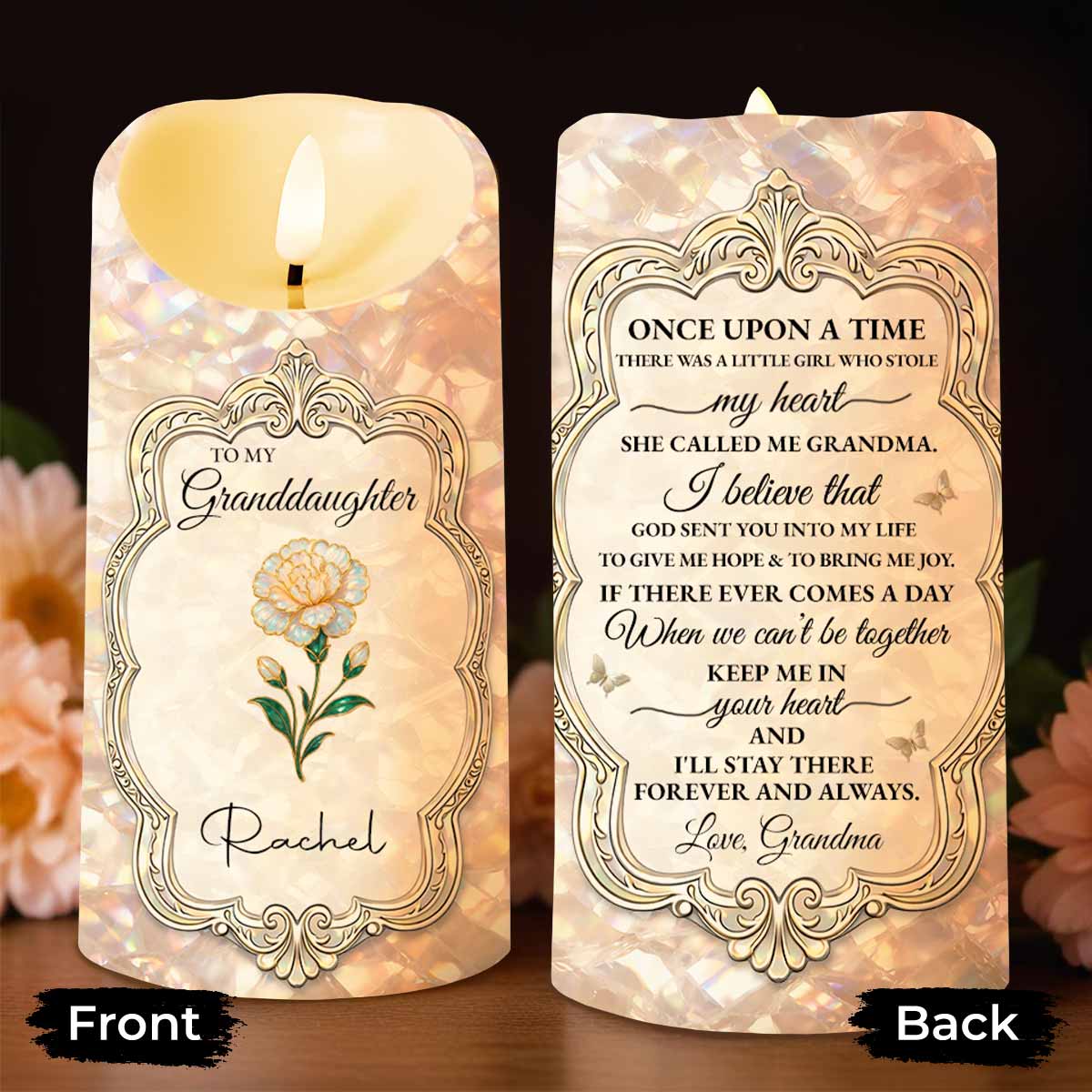 To My Granddaughter Once Upon A Time Flower And Butterfly