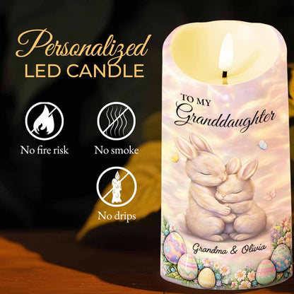 To My Granddaughter Leave A Little Sparkle Bunnies and Easter Eggs