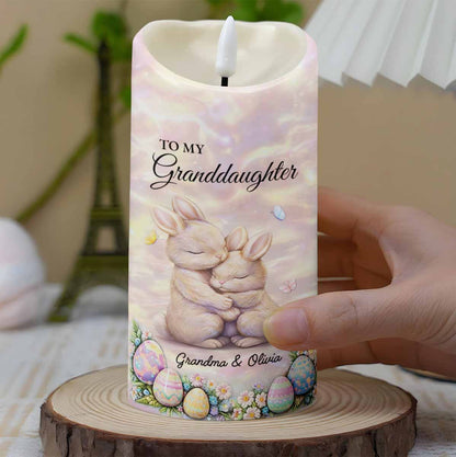 To My Granddaughter Leave A Little Sparkle Bunnies and Easter Eggs