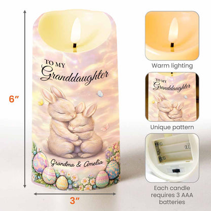 To My Granddaughter Leave A Little Sparkle Rabbit And Easter Eggs