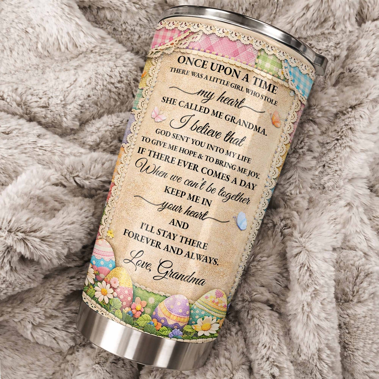 To My Granddaughter Once Upon A Time Bunnies And Easter Eggs