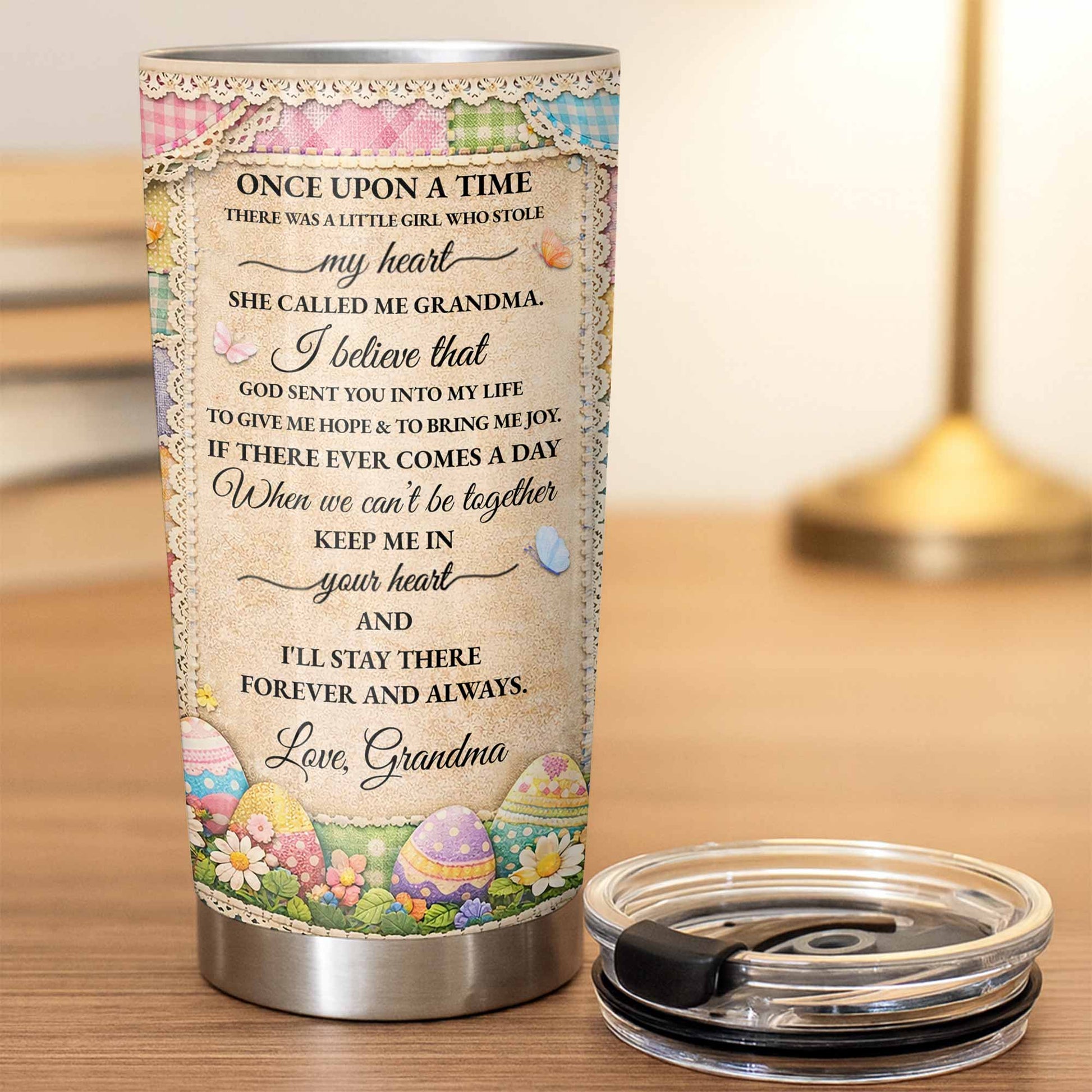 To My Granddaughter Once Upon A Time Bunnies And Easter Eggs