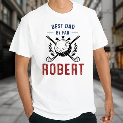 Best Dad By Par, Golf Ball and Golf Clubs