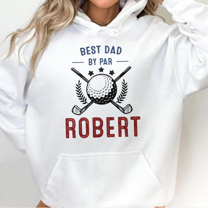 Best Dad By Par, Golf Ball and Golf Clubs