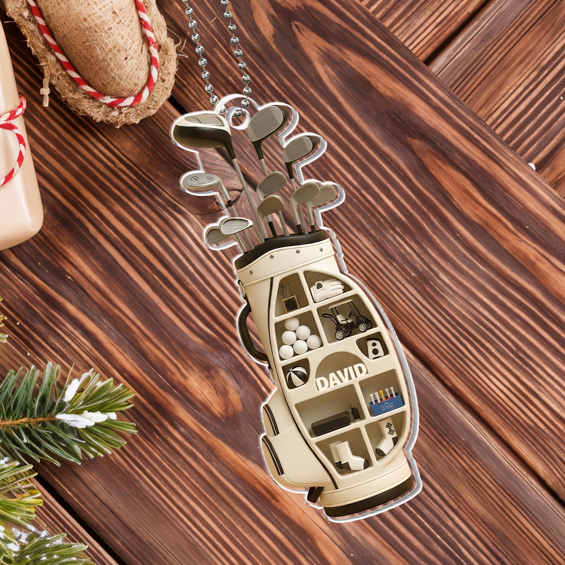 Celebrate Your Love For Golf With This Personalized Ornament