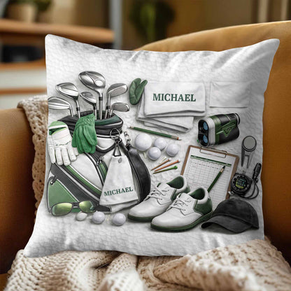 Golf Life Is Better With You Clubs And Bag Accessories - Personalized Custom Pillow, Insert Included - GOLF012_PLW