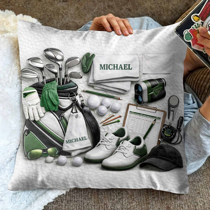 Golf Life Is Better With You Clubs And Bag Accessories - Personalized Custom Pillow, Insert Included - GOLF012_PLW