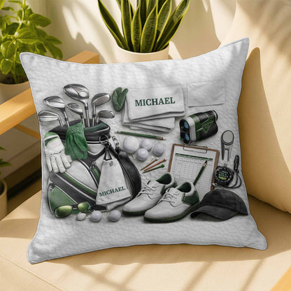 Golf Life Is Better With You Clubs And Bag Accessories - Personalized Custom Pillow, Insert Included - GOLF012_PLW