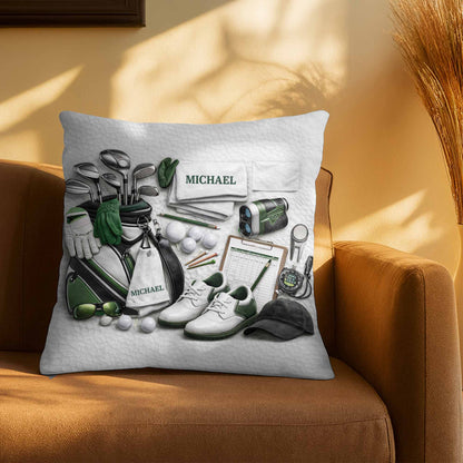 Golf Life Is Better With You Clubs And Bag Accessories - Personalized Custom Pillow, Insert Included - GOLF012_PLW