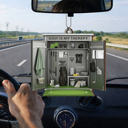 Golf Is My Therapy With Golf Clubs And Balls