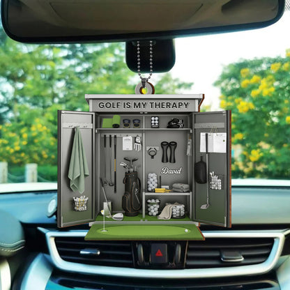 Golf Is My Therapy With Golf Clubs And Balls