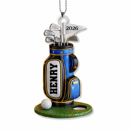 Born To Golf Golf Bag With Clubs And Ball