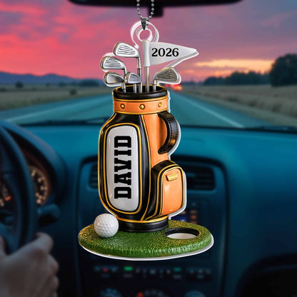 Born To Golf Golf Bag With Clubs And Ball