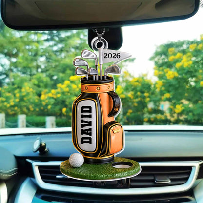 Born To Golf Golf Bag With Clubs And Ball