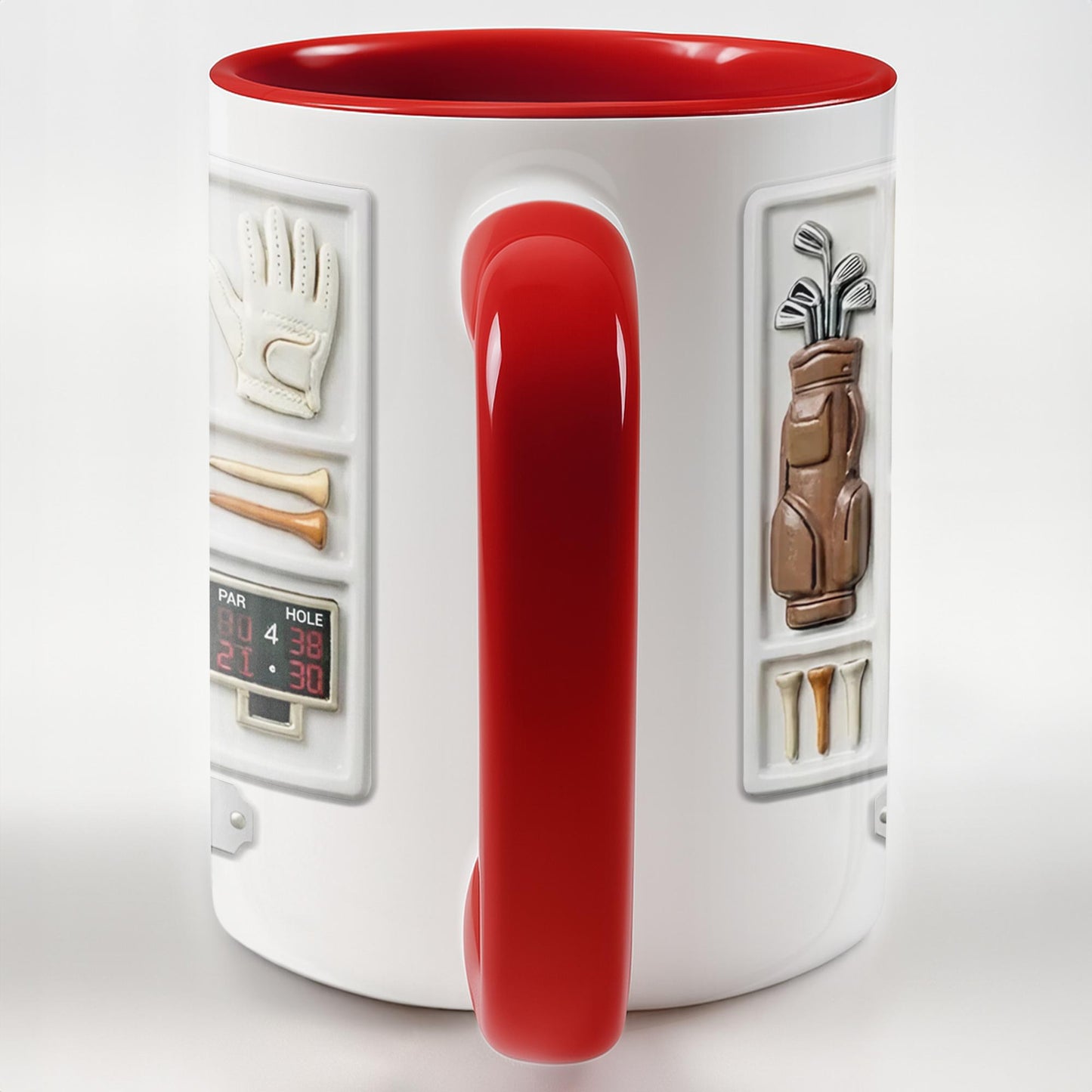 Life Is A Game Golf Is A Serious Sport With Golf Bag And Balls