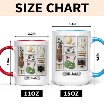 Life Is A Game Golf Is A Serious Sport With Golf Bag And Balls