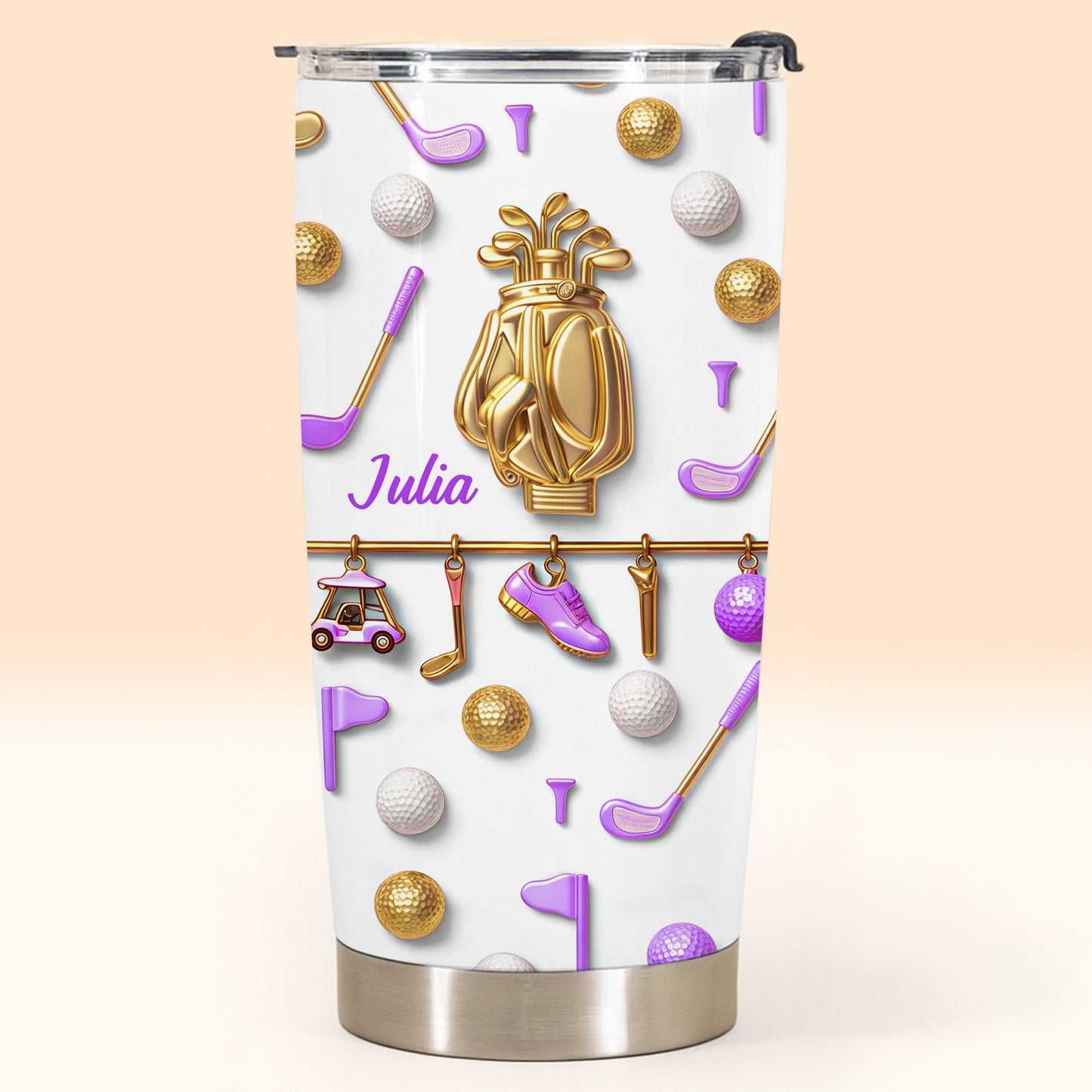 Celebrate Your Love For Golf With This Personalized Tumbler