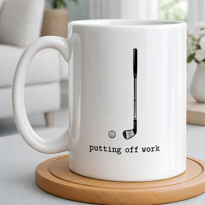Putting Off Work Golf Club and Ball Design