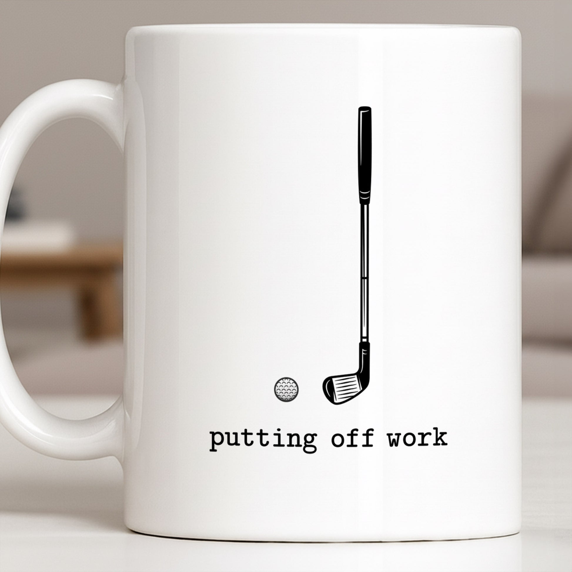 Putting Off Work Golf Club and Ball Design