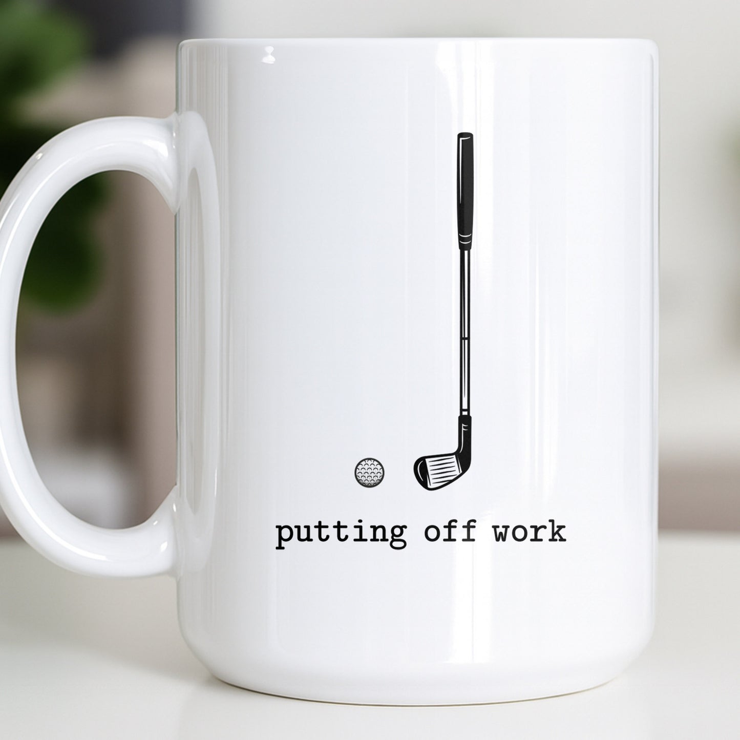 Putting Off Work Golf Club and Ball Design