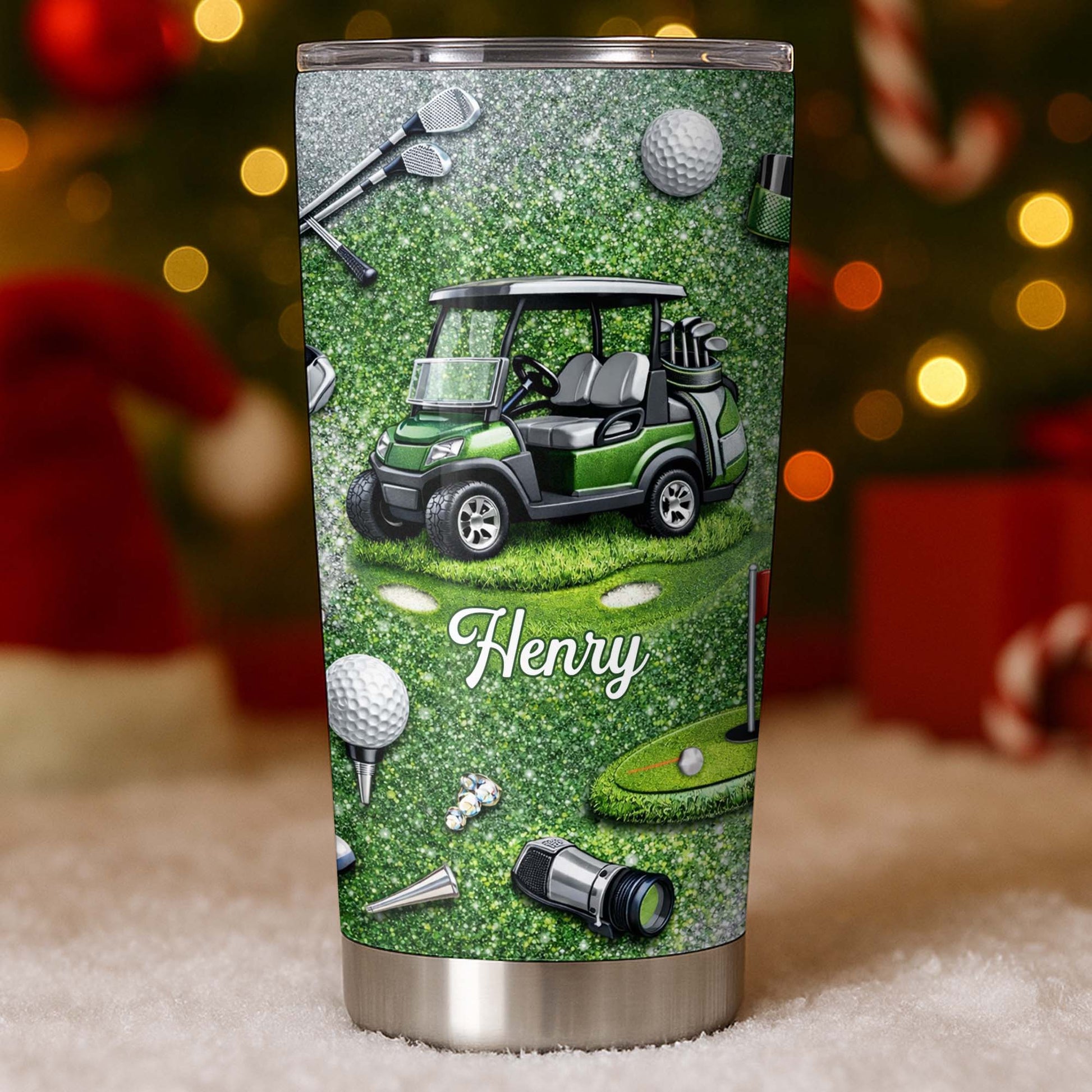 Eat Sleep Golf Repeat With Golf Cart And Clubs