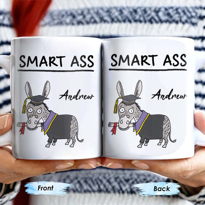 Smart Ass, Graduation Donkey With Cap And Diploma