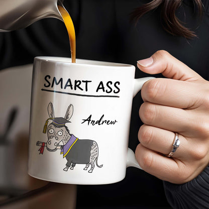 Smart Ass, Graduation Donkey With Cap And Diploma