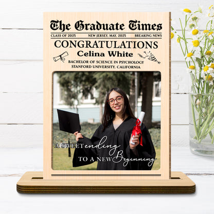 A Sweet Ending To A New Beginning With Graduate Cap And Diploma