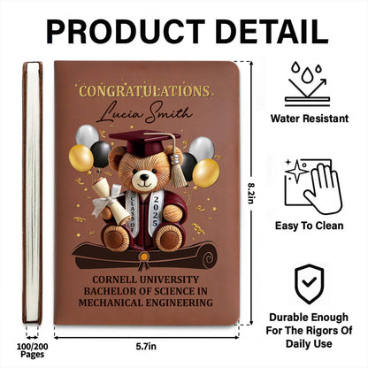 Congratulations Lucia Smith, Cornell University Bachelor of Science in Mechanical Engineering, Teddy Bear, Graduation Cap