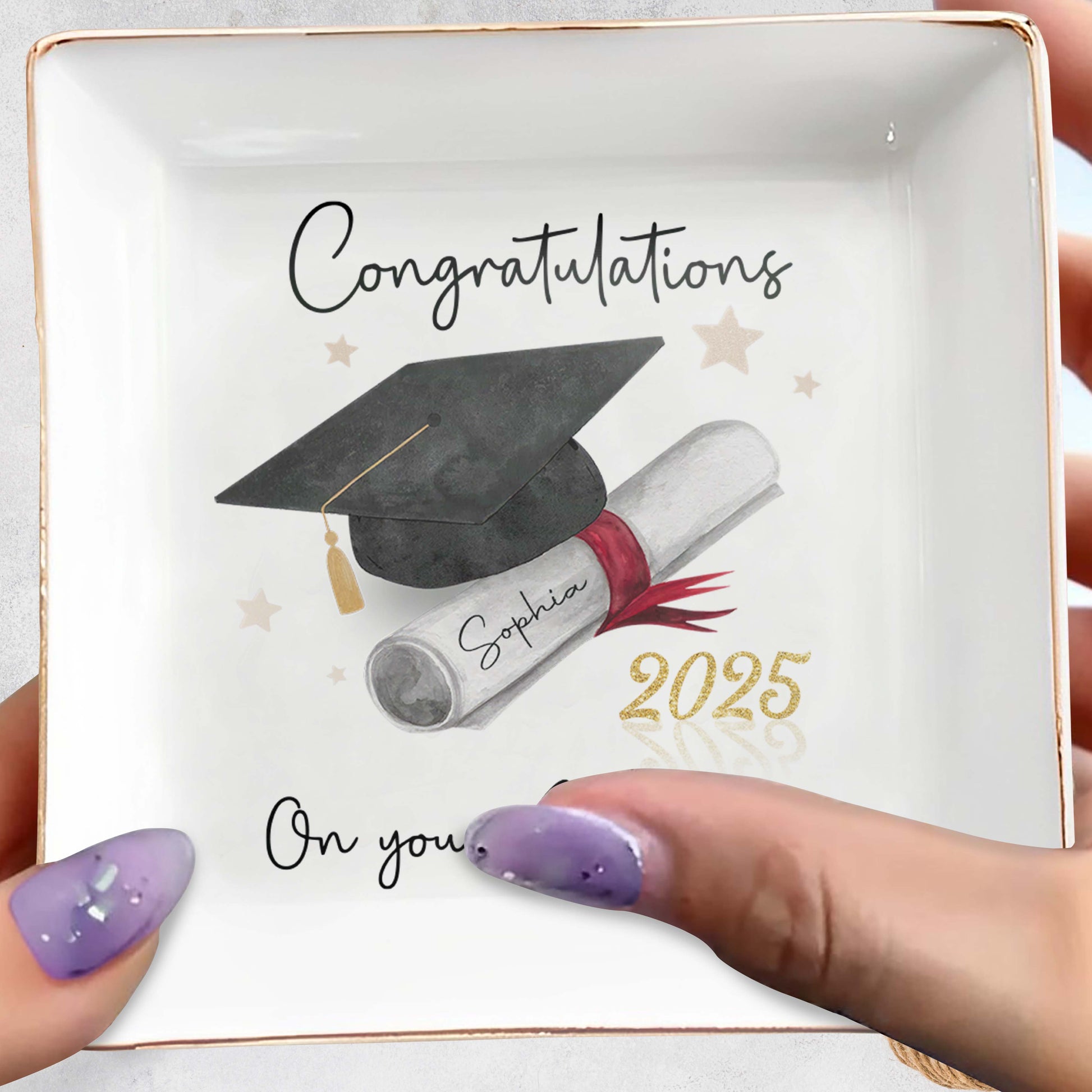Congratulations On Your Graduation, Graduation Cap and Diploma