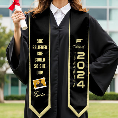 She Believed She Could So She Did, Graduation Cap and Diploma