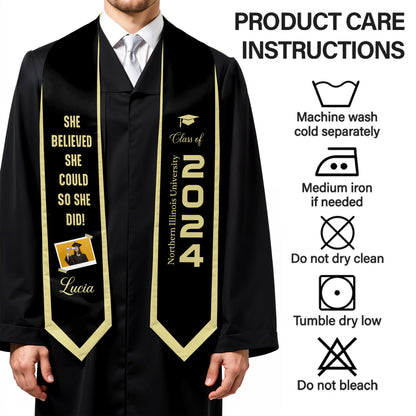 She Believed She Could So She Did, Graduation Cap and Diploma