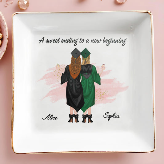 A Sweet Ending To A New Beginning, Graduates With Caps