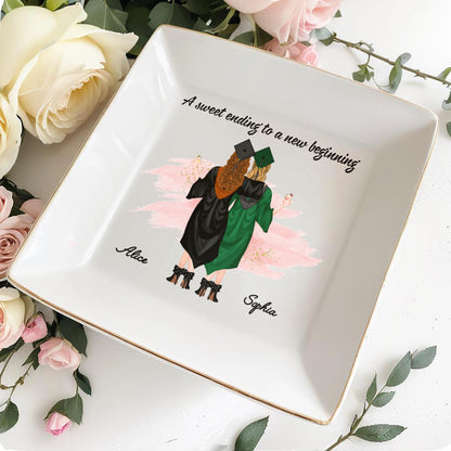 A Sweet Ending To A New Beginning, Graduates With Caps