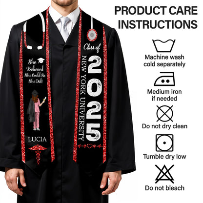 She Believed She Could So She Did, Graduation Cap And Diploma