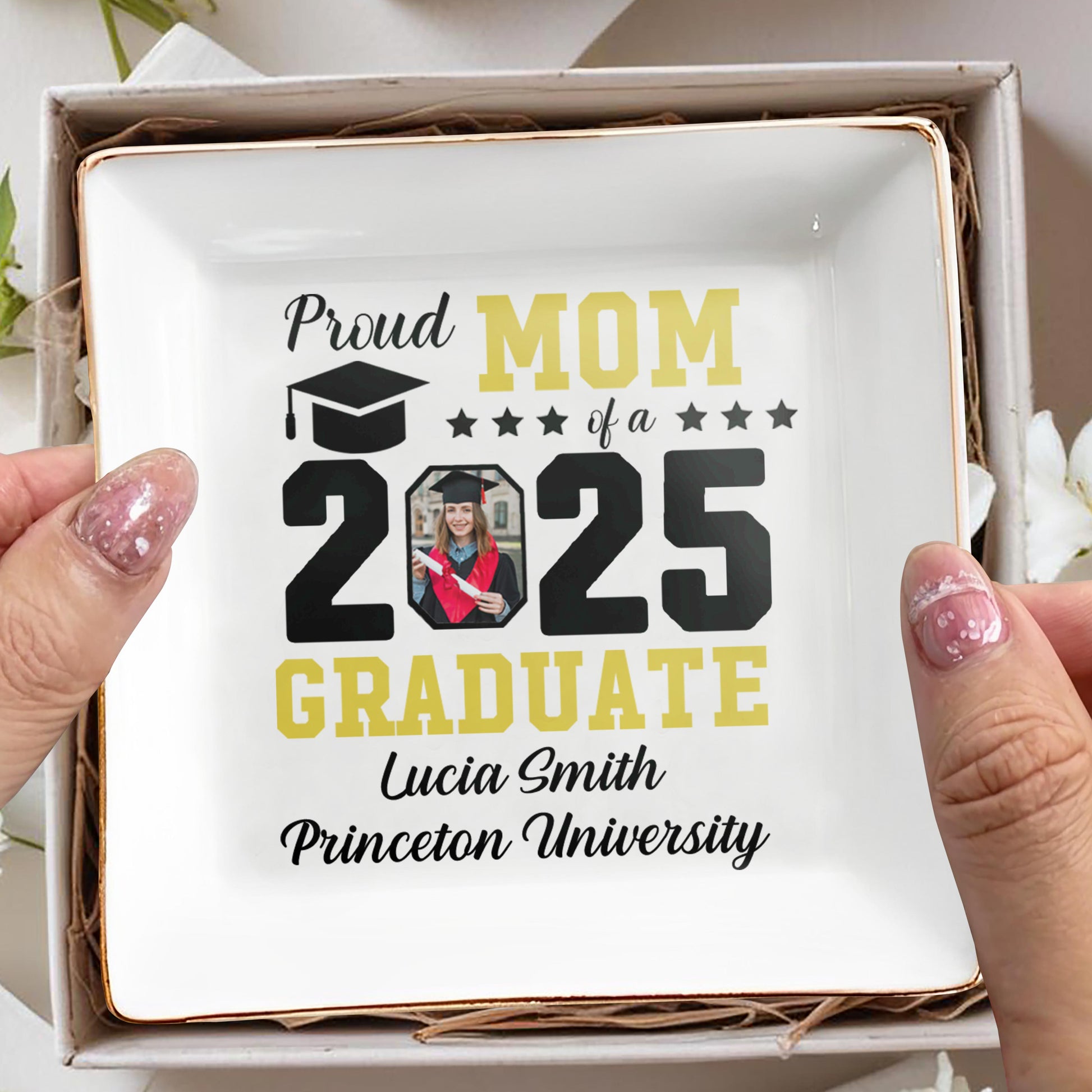 Proud Mom of a 2025 Graduate, Graduation Cap and Stars