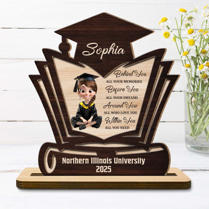 Behind You All Your Memories, Graduate And Graduation Cap